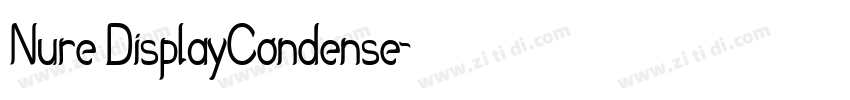 Nure DisplayCondense字体转换